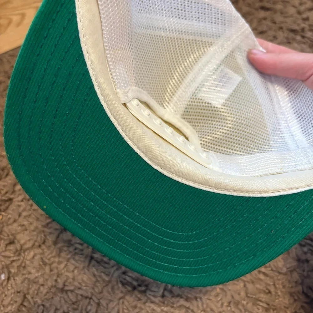 Vintage Pioneer Evergreen Farms Trucker Hat Snap Back Green Christmas Tree